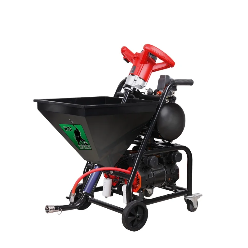 W101 Electric 220V Mortar Spray Machines Waterproof Coating Putty with Pump Motor Engine-Efficient Painting