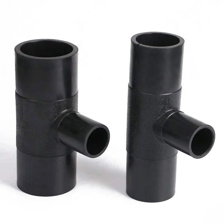 HDPE pipe price list Fittings Butt Fusion T75-400mm PN16 Reducing Tee PE HDPE Pipe Fittings For HDPE Pipe Connector