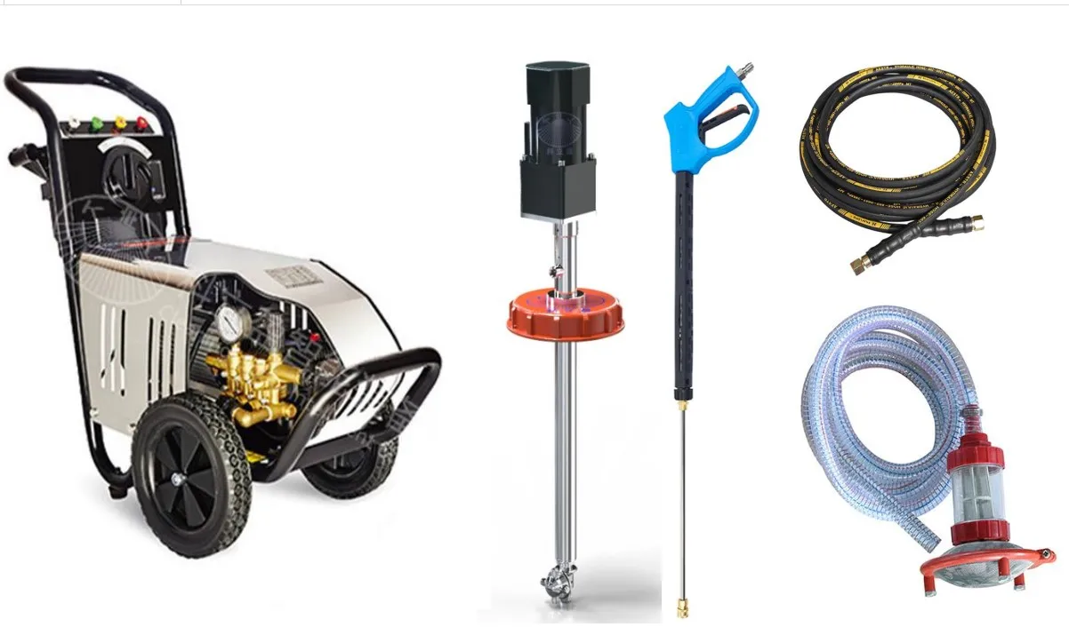 High pressure IBC tank cleaning system, IBC tote washer, KLY ibc container washer