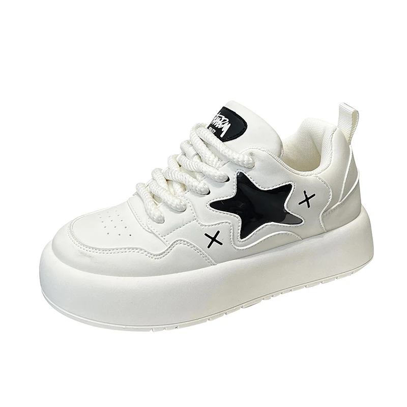 Thick Bottom Star Plate Shoes New Hundred Fashion Casual Padded Super Fire Cheap Price Four Seasons Comfortable Casual Sneakers