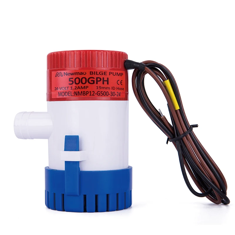 Newmao 12 вольт non автоматические Трюмные насос 1100 gph выход 29 мм Морской лодки RV промышленных погружной насос