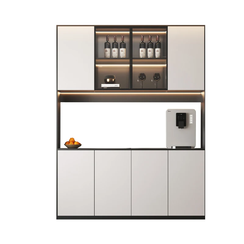 Custom Italian Style Multi-board Wine Cabinet Design Wooden Moderrn Luxury Wine Storage Cabinet