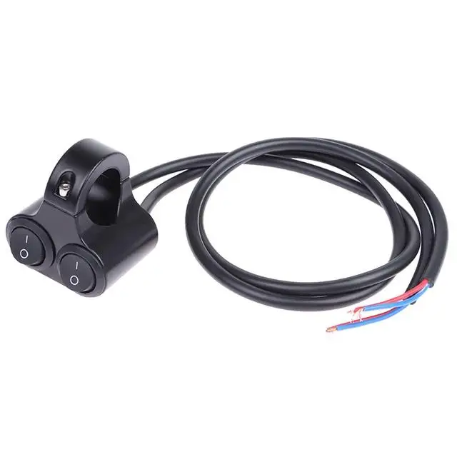 new Motorcycle Handlebar Control Switch Dual Button Control Headlight Flasher Switch