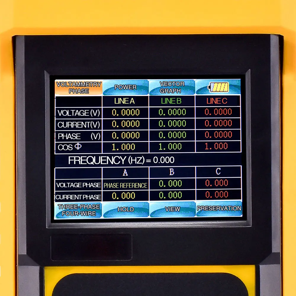SMG3000 Hand-held Digital  Phase Voltammeter For Voltage Current Phase angle Frequency Test