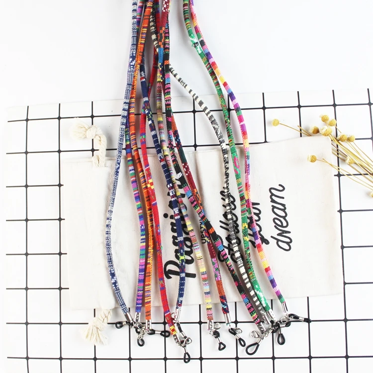 Китайская фабрика, оптовая продажа, кожаный шнур, держатель цепочки для очков, цветная цепочка для очков, веревка для солнцезащитных очков