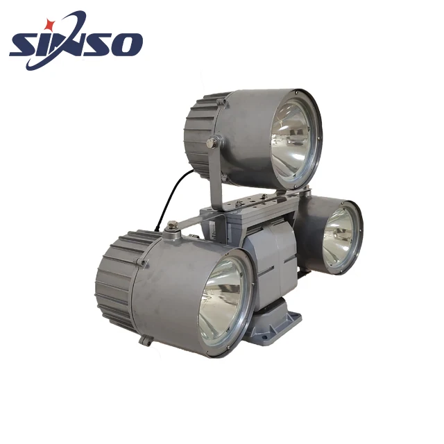 Outdoor waterproof three heads 12V 24VDC remote control xenon search light marine