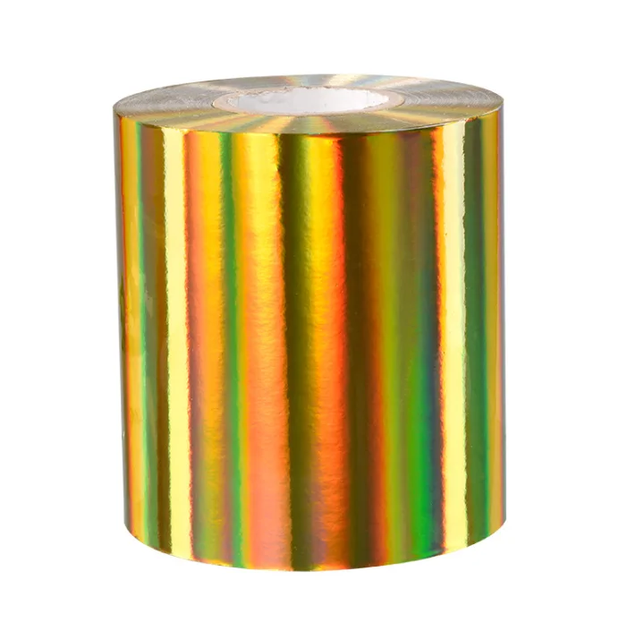 Cast Coated Sticker Paper Glossy Sticker Gold PVC laser/Inkjet Self-adhesive Drum Label Paper