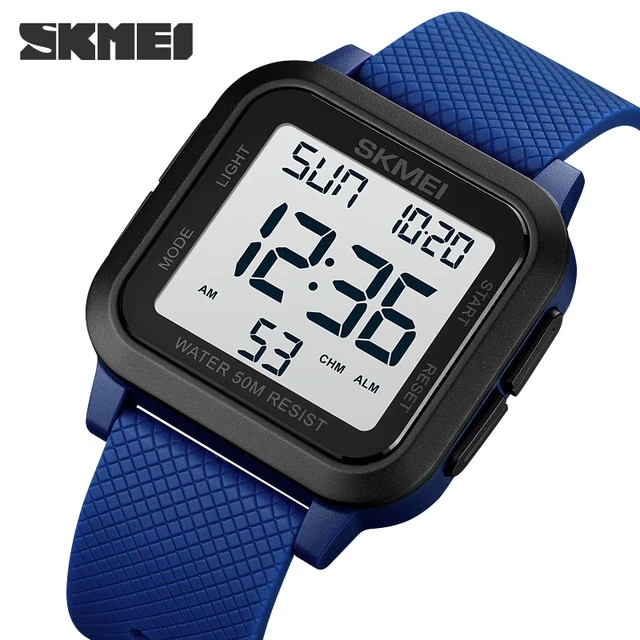 SKMEI 1894 2022 New 50m Waterproof Sport LED Light Electronic Watches Stopwatch Alarm Men Digital Clock Wristwatch Relogio Watch