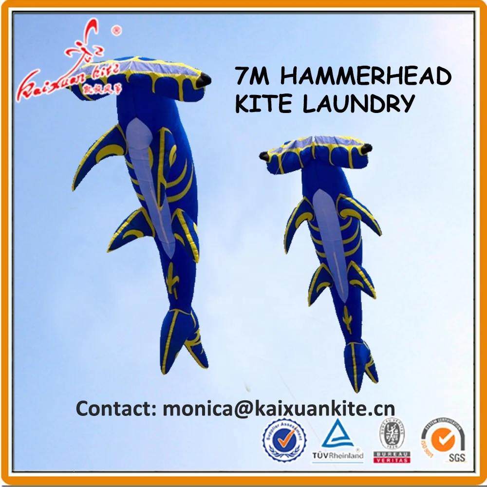 7M Hammerhead Shark kite laundry from Weifang Kaixuan Kite