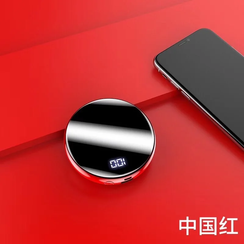 YM186  fast charge powerbank 20000mah portable mini power bank 20000 mah   LED display circle power bank 20000mah