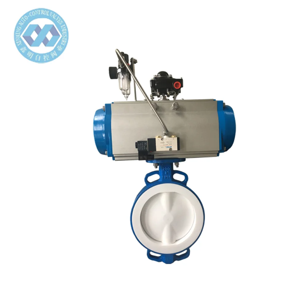 Filling Sanitary Price Pneumatic Butterfly Valve With Lining PTFE Seal
