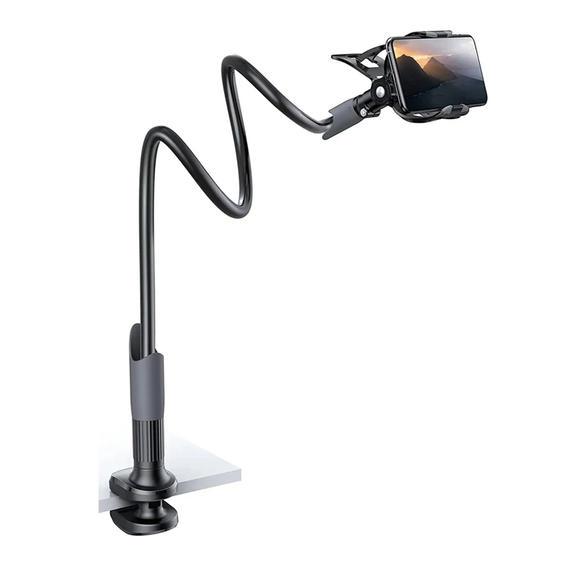 Wholesale Goose Neck Phone Stand Adjusting Cell Phone Holder Swivel Bed Mobile Phone Holder