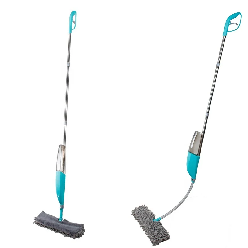 Factory Telescopic Wall Mop With 2 Sides Chenille Microfiber Floor Cleaning Spray Mop With Sprayer