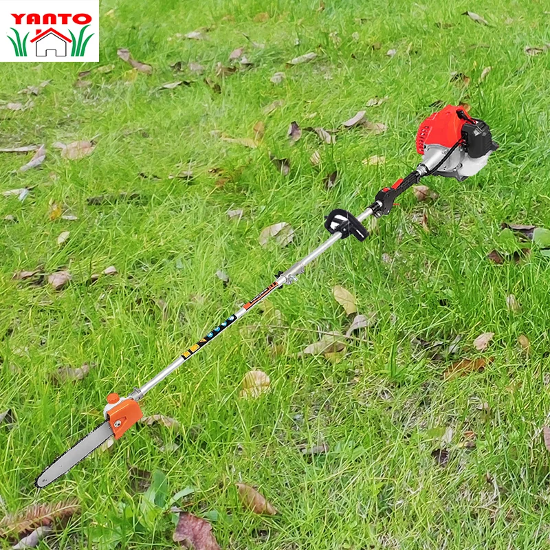 CGM5200-TB 52CC 2-Cycle Petrol Powered Multi-Function Grass Trimmer Kit String Trimmer Gasoline Brush Cutter for Home Garden Y