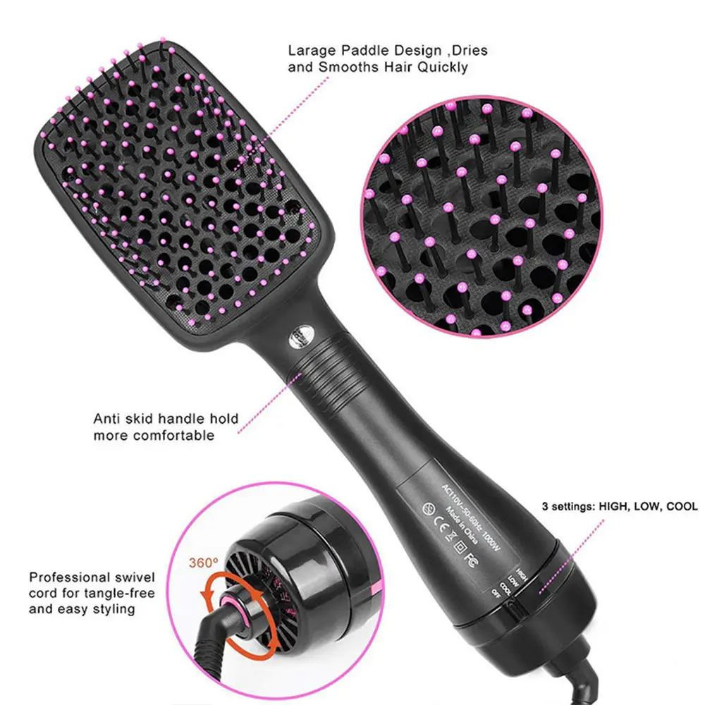 One-Step Hair Dryer & Volumizer Hot Air Brush 3-in-1 Hair Dryer Brush Styler