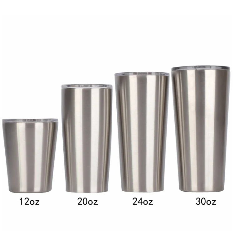 Drinkware thermoses 600 ml Personalized Custom stainless steel tumblers double wall insulation curve tumbler with lid