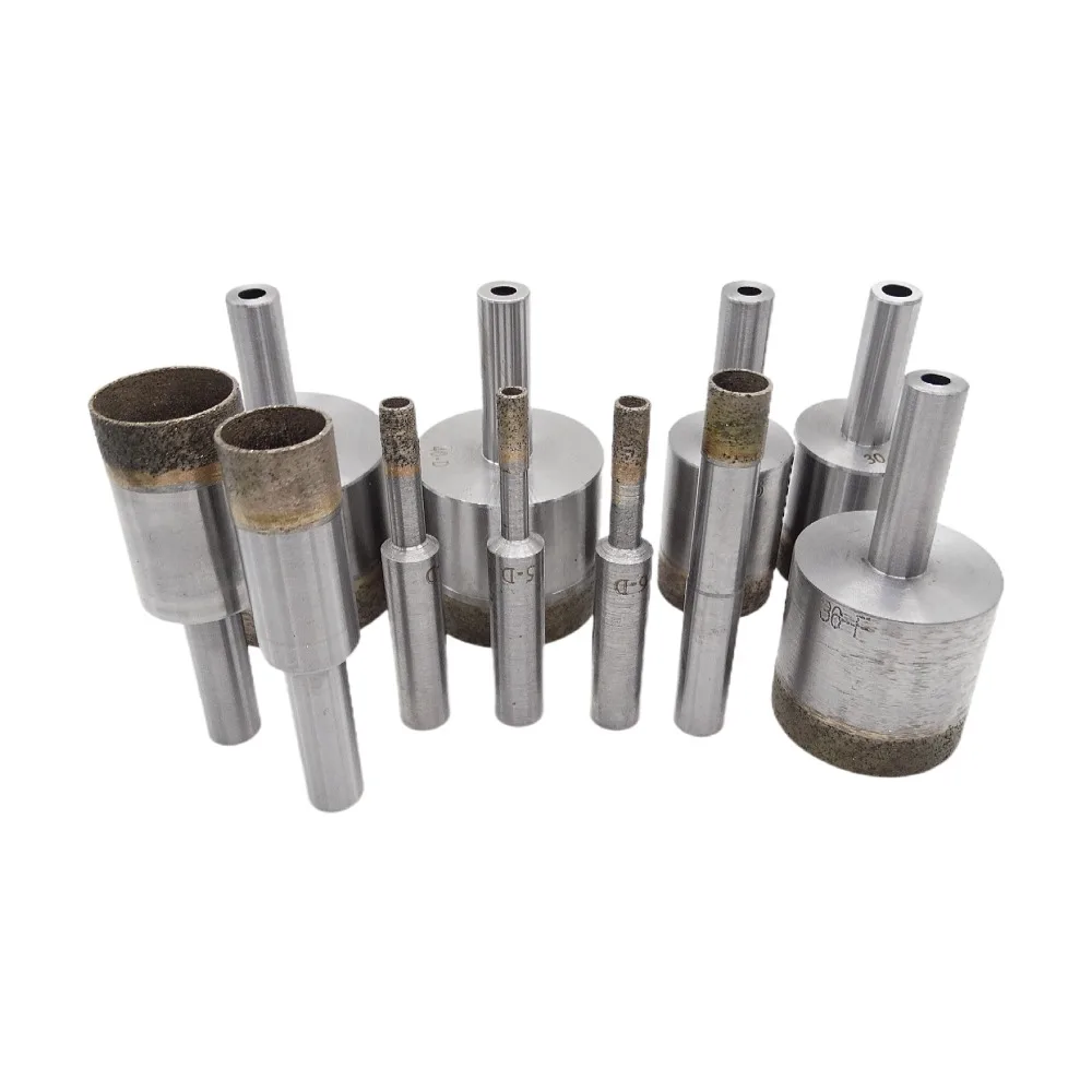 6mm Portable Diamond Core Glass Ceramic Tile Drill Bit Sintered Set Shell For Glass Drilling Granite Processing