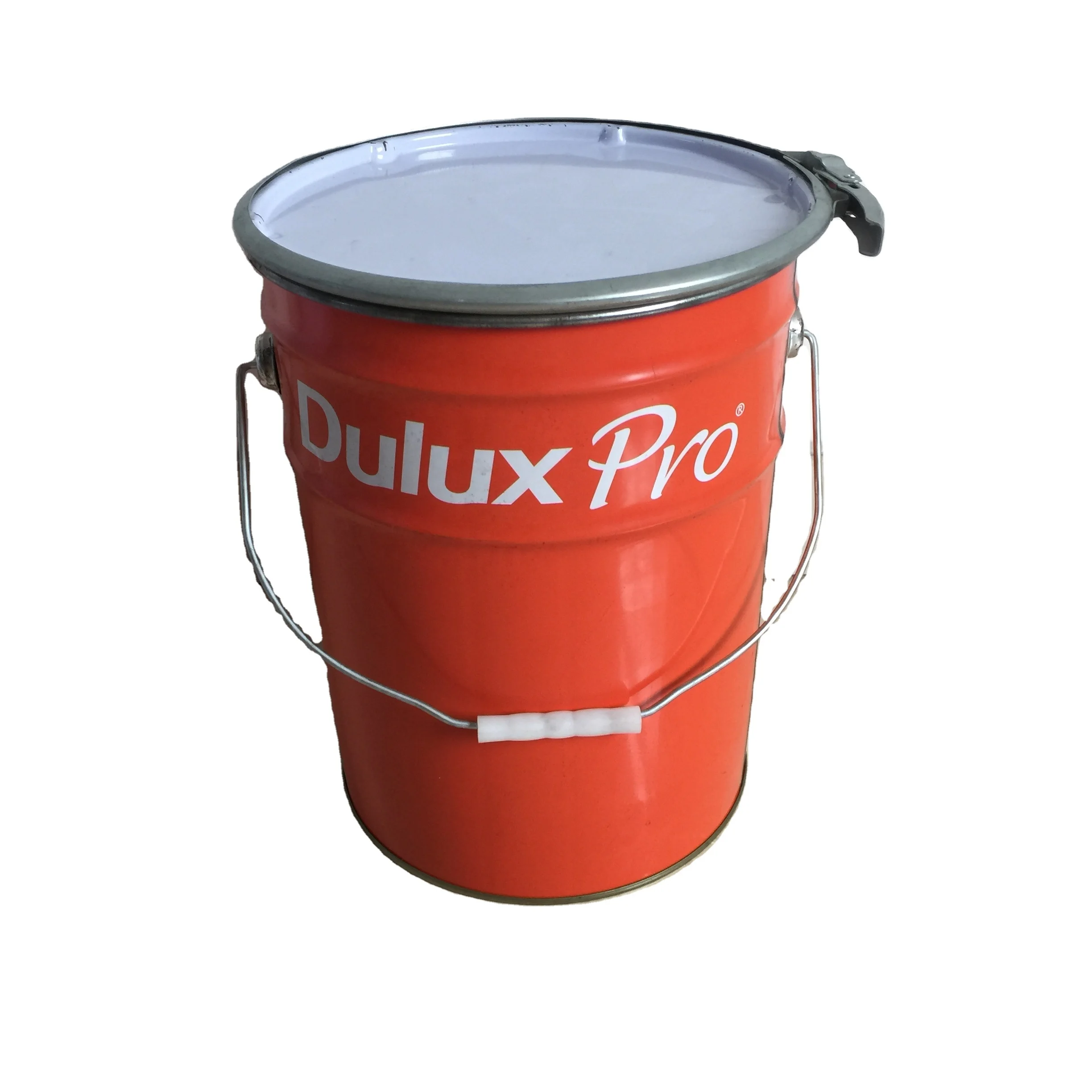Customized 20 liter Conical Metal Chemical Paint tin Buckets with Lock Ring Lid