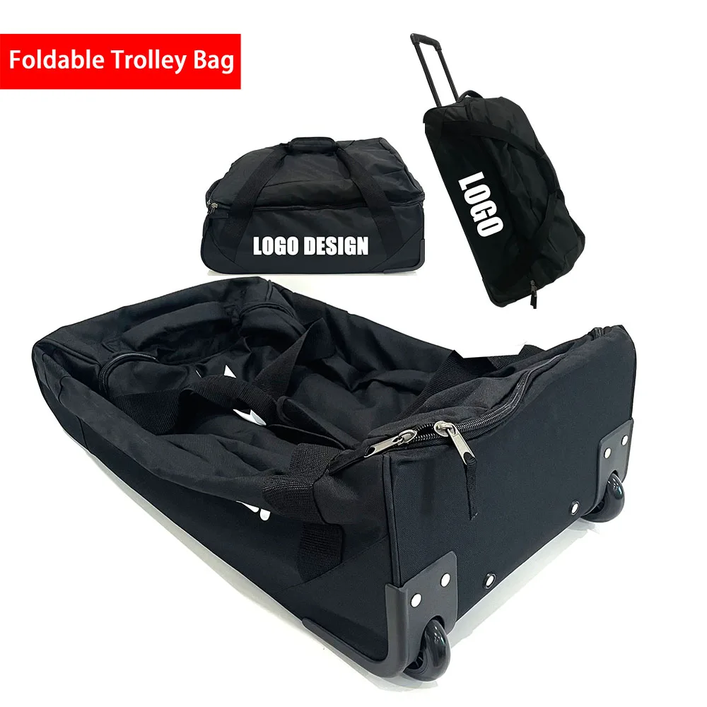 travel carry-on foldable collapsible soft business Suitcase caster trolly duffle Waterproof Trolley Luggage Boarding Bag