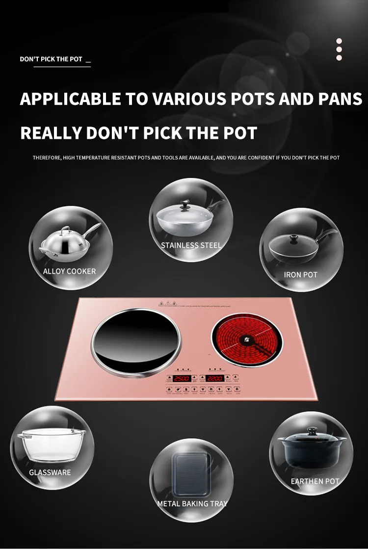 Hot Sell Double Hobs 2 Plate Induction Cooker Two Burners Electric Ceramic Stove Induction Cooktop