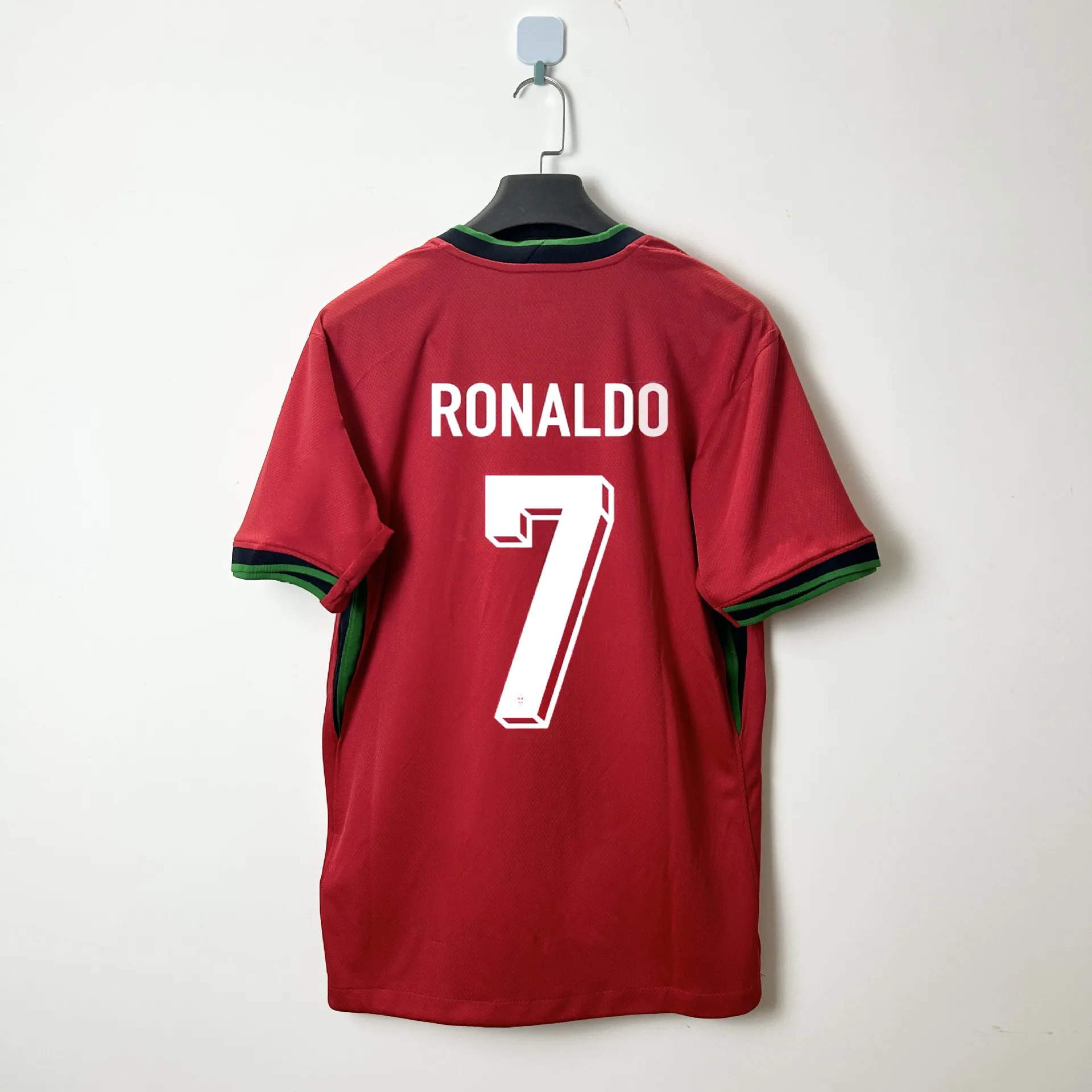 Футболка 2024 евро в португальском стиле № 7 с Ronaldo, Футбольная Футболка, комплект для взрослых детей, футбольный костюм