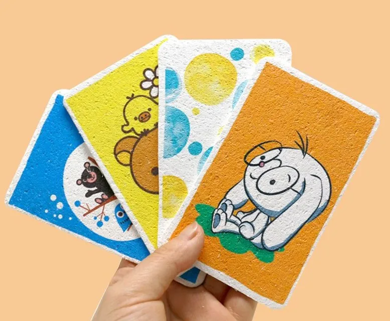 Foamstar Cheap Price Natural Compressed Cellulose Sponge Kitchen Dish Cleaning Pop Up Sponge