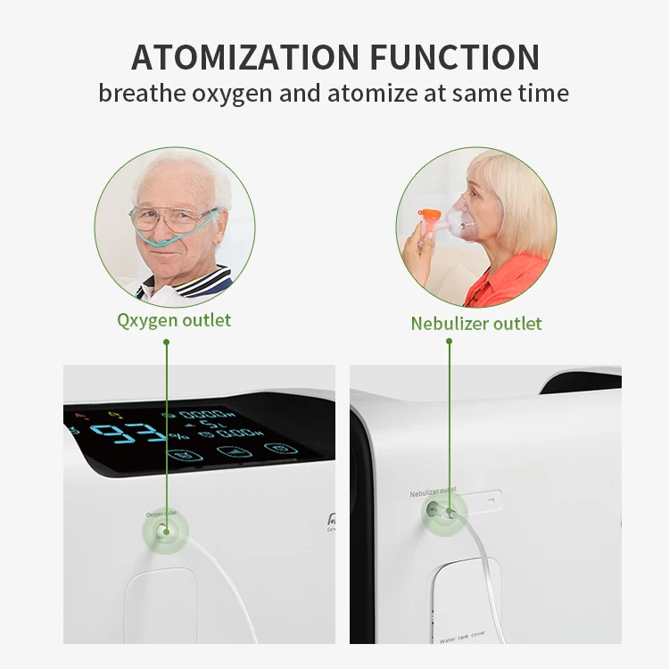Battery Portable Hospital Grade High Purity 5l 10l Medical Oxgen Generator 5/10 liter 10lpm Oxygen Concentrator Machine for Home
