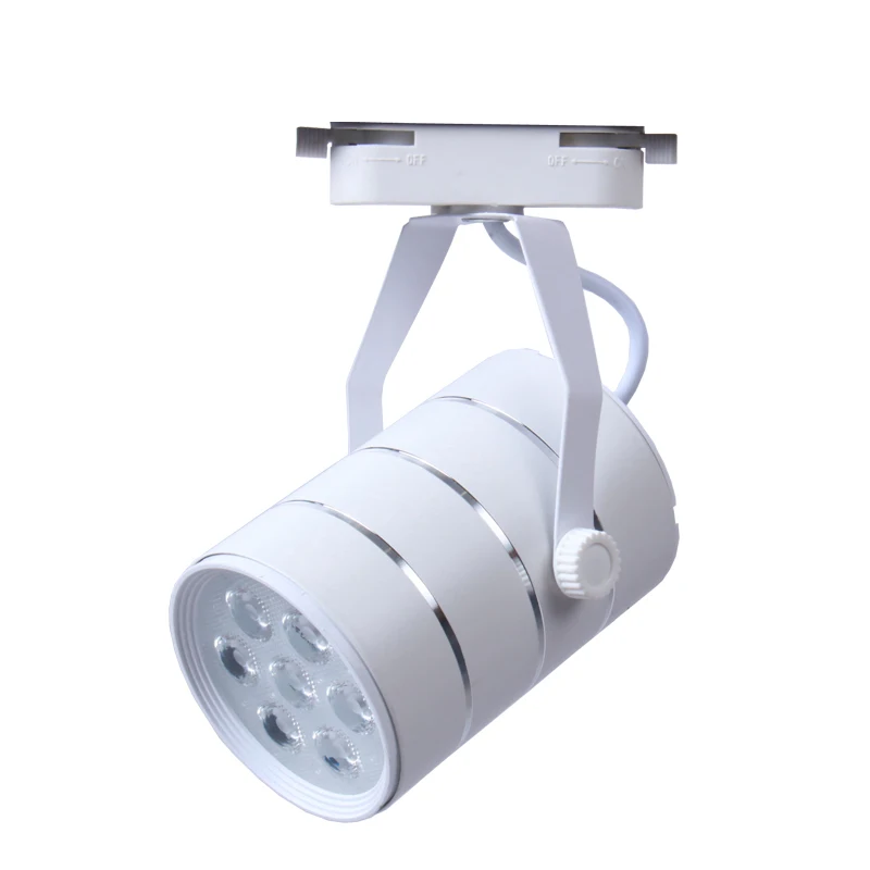 White Black Ceiling Spotlight Led Track Lamp with SMD Chip for Commercial Lighting 5W 12W 18W