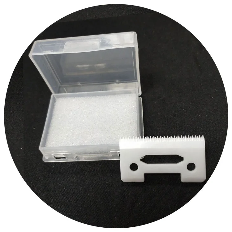 High Quality New Design Two Double Crunch Teeth White Ceramic Blade Trimmer Blade For Magic