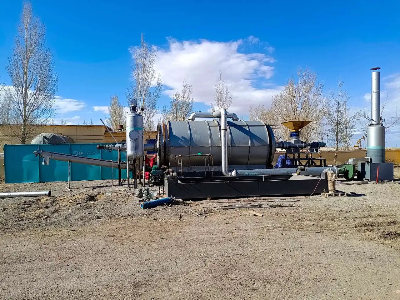 Beston Group tyre pyrolysis to fuel oil machine waste tyre pyrolysis plant manufacturers