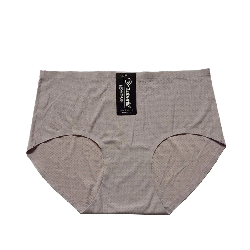 Lubunie in-stock OEM Ladies Ice silk panty stylish seamless underwear for women