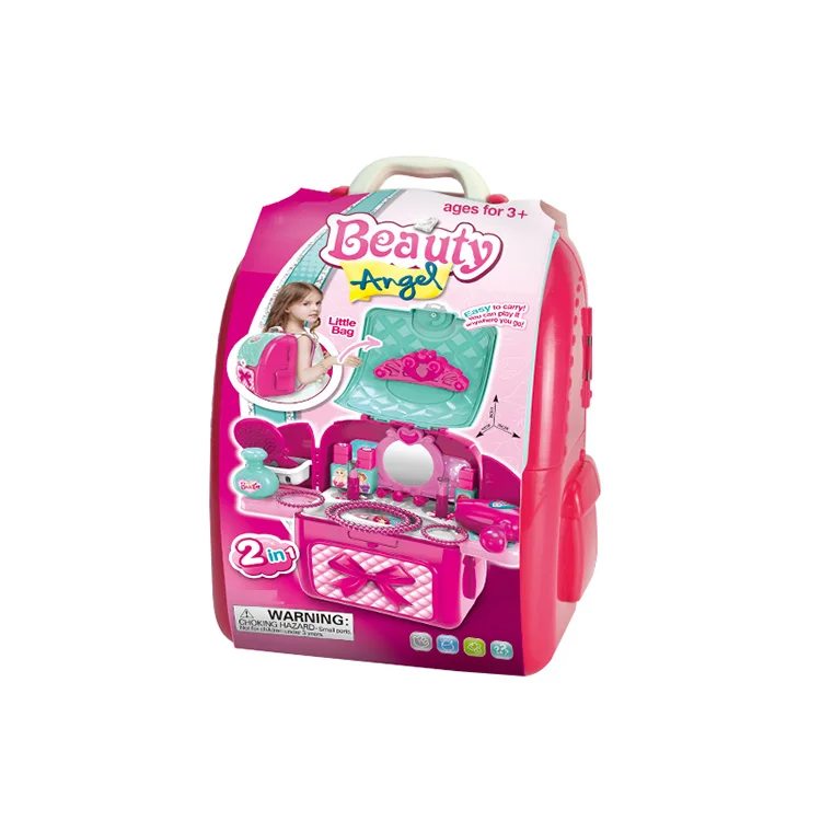 Cheap price children birthday gift girls dresser toys dresser toys makeup set mini backpack
