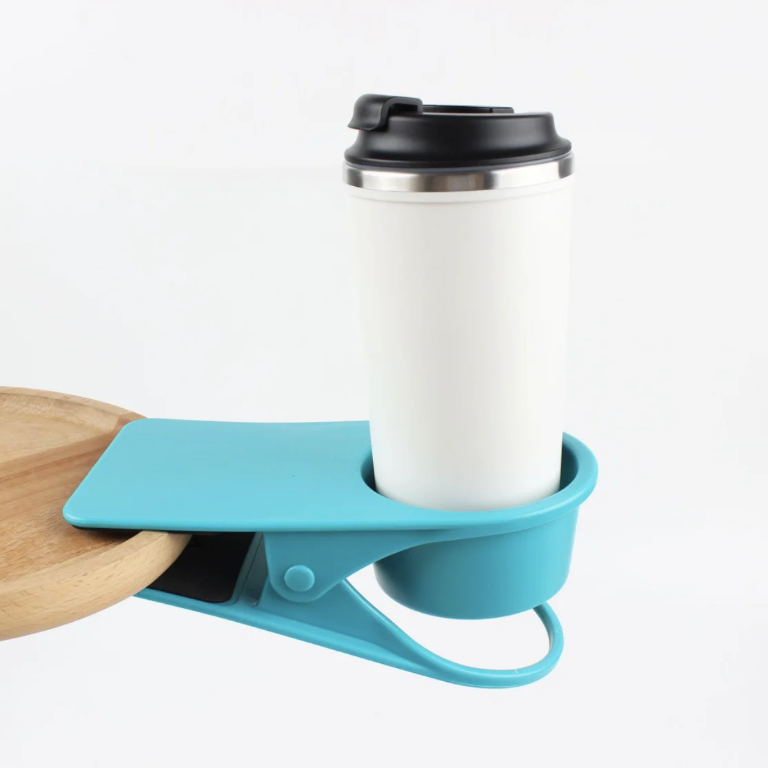 Drinking Cup Holder Clip Chair and Table Bottle Cup Stand Table Clamp Storage Saucer Clip Coffee Mug Holder Saucer Clip for Home