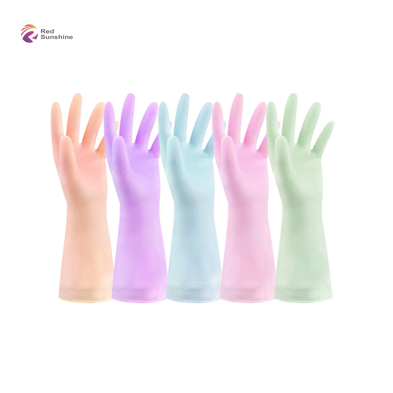 Pvc Waterproof Dishwashing Gloves Thin Rubber Gloves For Clean Kitchen Laundry Housework Protect Hand