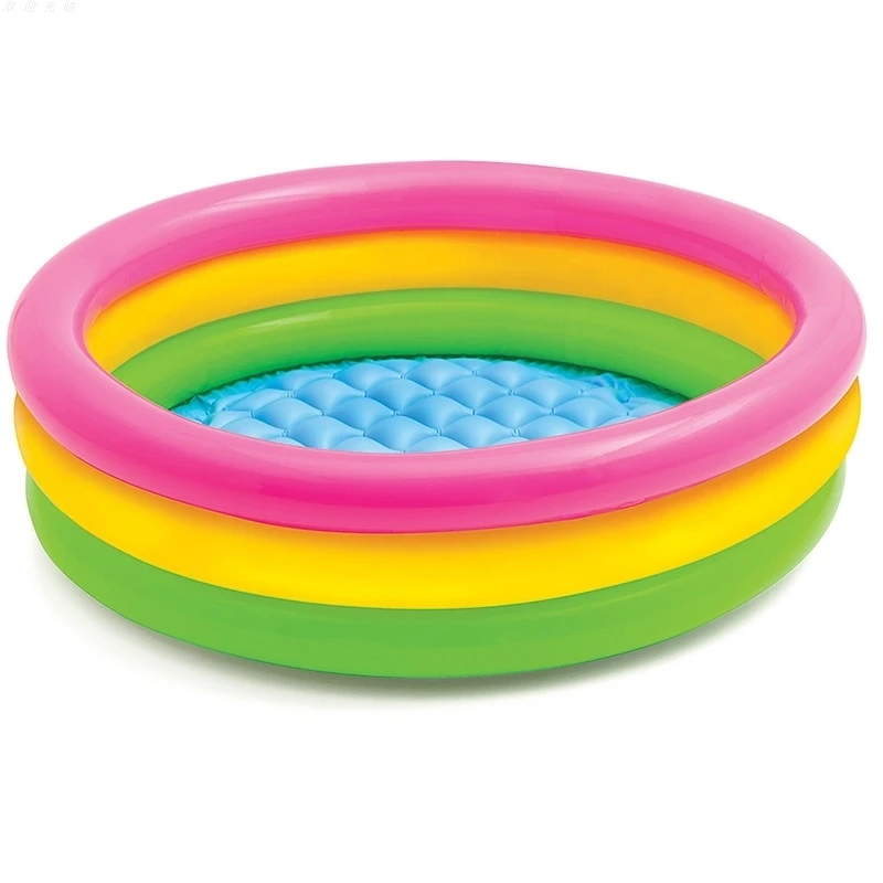 Intex 56441 Fluorescent four ring inflatable pool