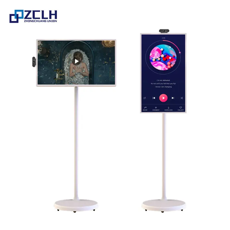ZCLH напольная Интерактивная 21,5 Дюймов умная потоковая машина с ЖК-дисплеем Сенсорная панель вращающийся Телевизор с индивидуальными системами