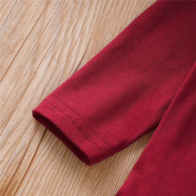 Baby Girl Boutique Clothing Sets Kids Outfit cute red top+ floral dress + hairband 3pcs Girls Clothing Set