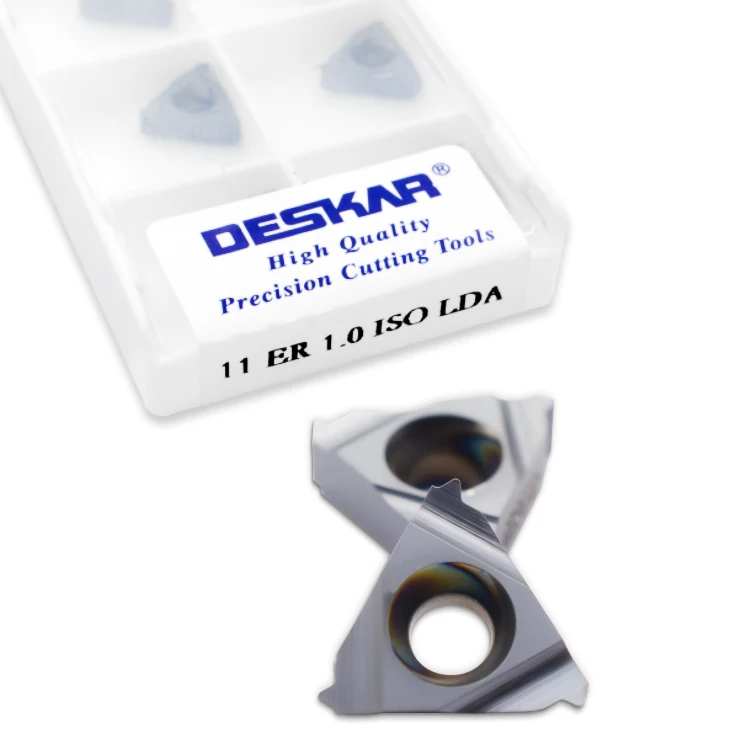 DESKAR 11 ER 1 0 ISO LDA резьбовые вставки инструменты Токарные Вставки для резьбового держателя токарного станка