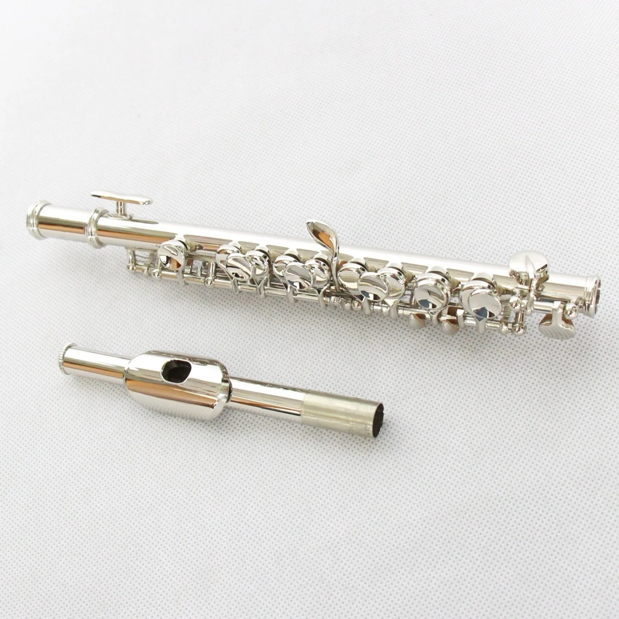 For Students And Beginners Brass Body Silver FPC-100N Nickel Plated Piccolo C Tone Professional Piccolo OEM