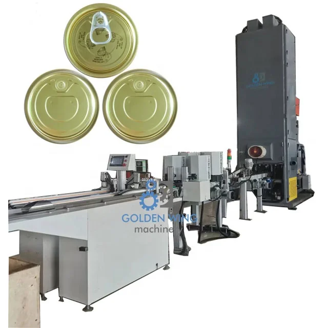 Automatic aluminum eoe lid making machine for beverage cans