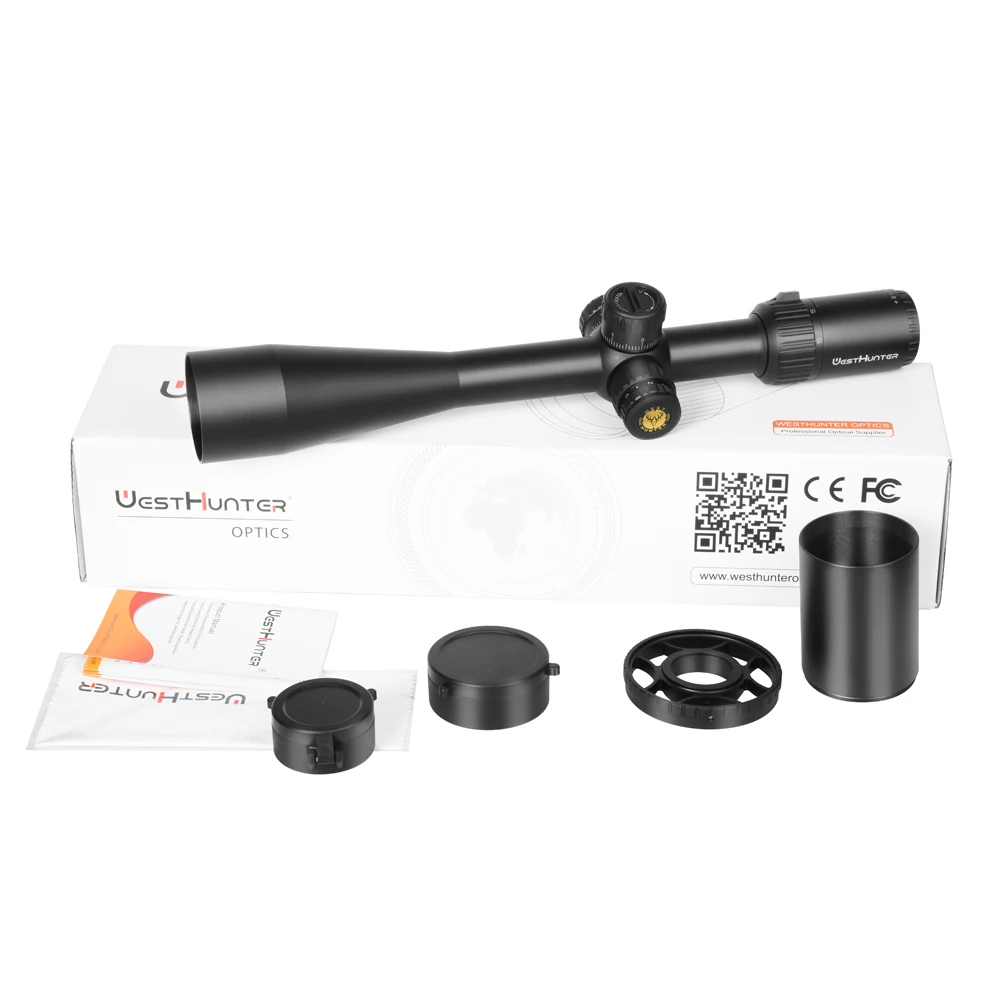 High Quality WESTHUNTER TD-S 10-40X50 SFIR Hunting Scopes Side Focus Illuminated Scopes 30MM Tube Lock Reset Sights