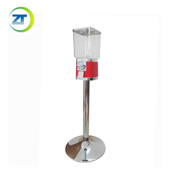 Customized trapezoid capsule vending machine rubber bouncy ball candy gumball capsule gifts vending machine