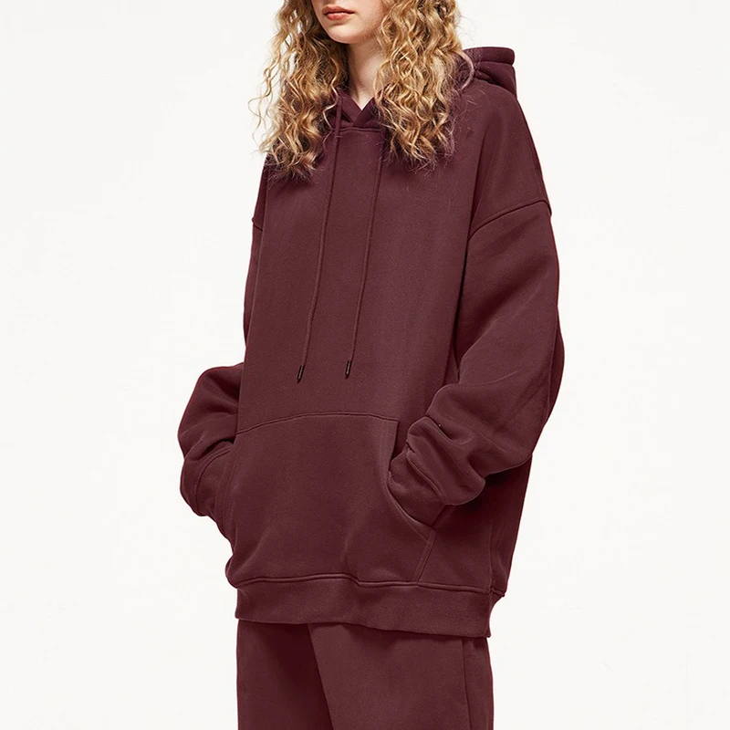 High Quality S-3XL Sportswear men Causal Pullover Blank Sweatsuit Pants Autumn Oversized Cotton  Tracksuit Set mens suits