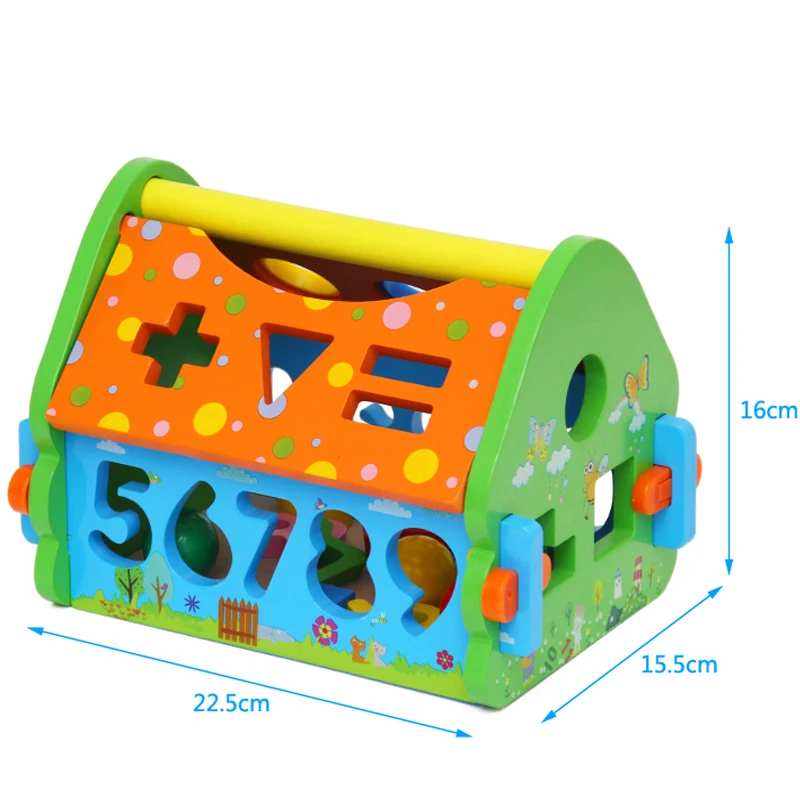 1,2,3,4 Years Old Children Toys Math Learning Educational Shape Digital Matching Kids Toddler Toys Wooden Toys Montessori