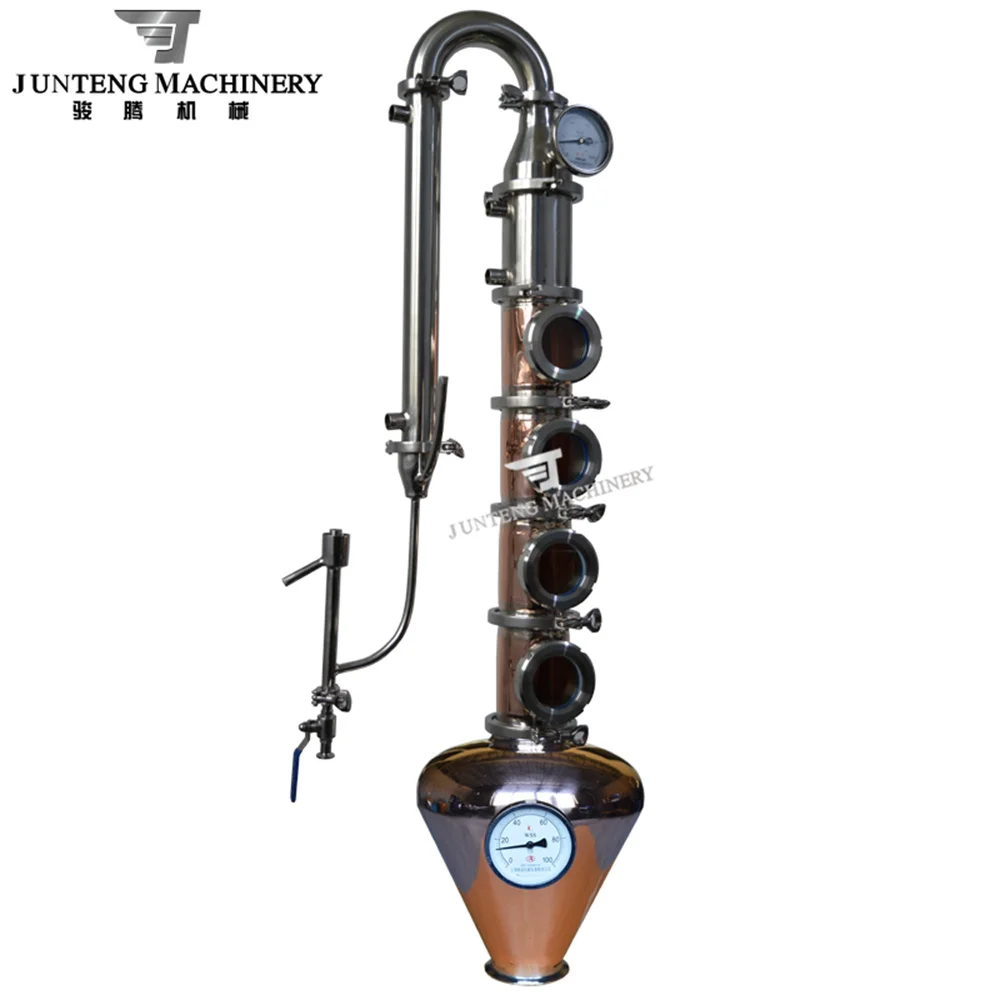 Classic And Durable Bestselling Ss304 Columns Reflux Still With Copper Onion Head