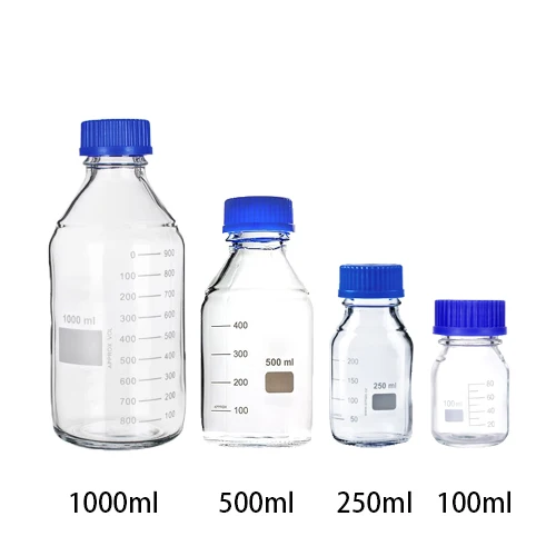 Borosilicate Reagent Bottle with Screw Lid Laboratory Bottles Borosilicate Glass Bottle 3.3 neutral