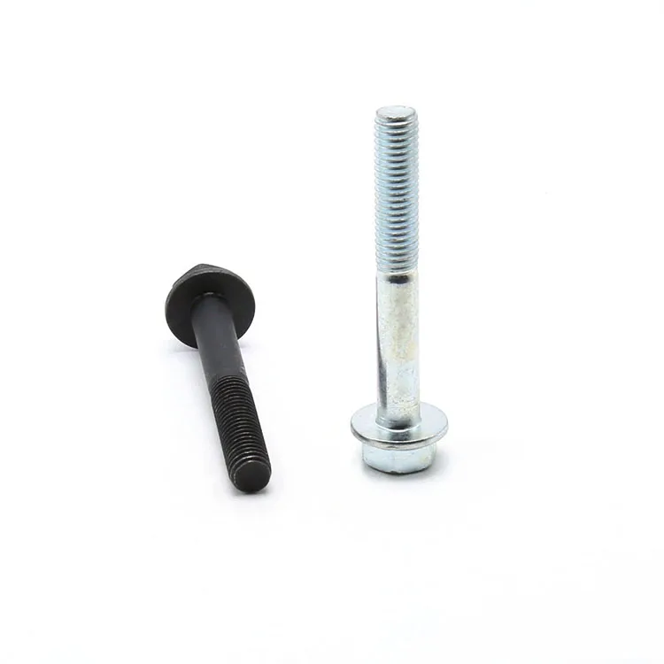  Customize white black hexagon screw flange