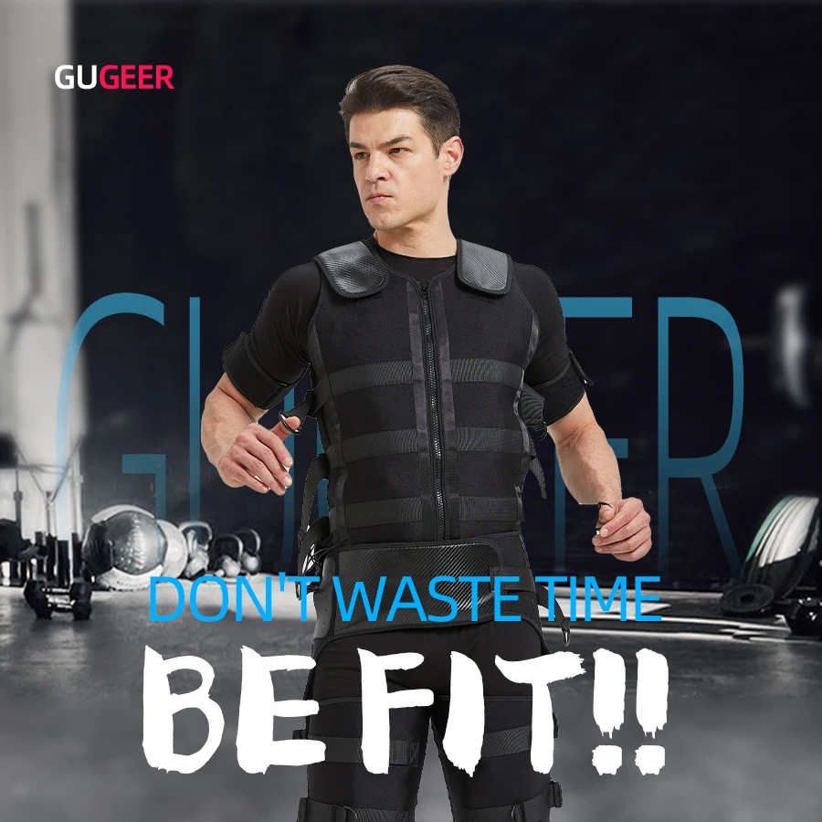 Fat Burning Enhance Muscle Strength with EMS Split Vest Body Suit - Flexible Adjustment for Effective EMS Gym Training