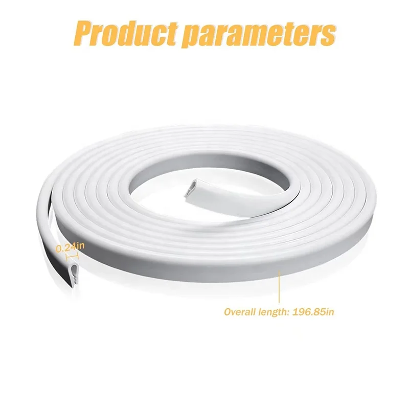 Car door edge guards, 16Ft PVC U shape Sealed Door edge protection, Clear Anti-Collision Protector Strips Guards