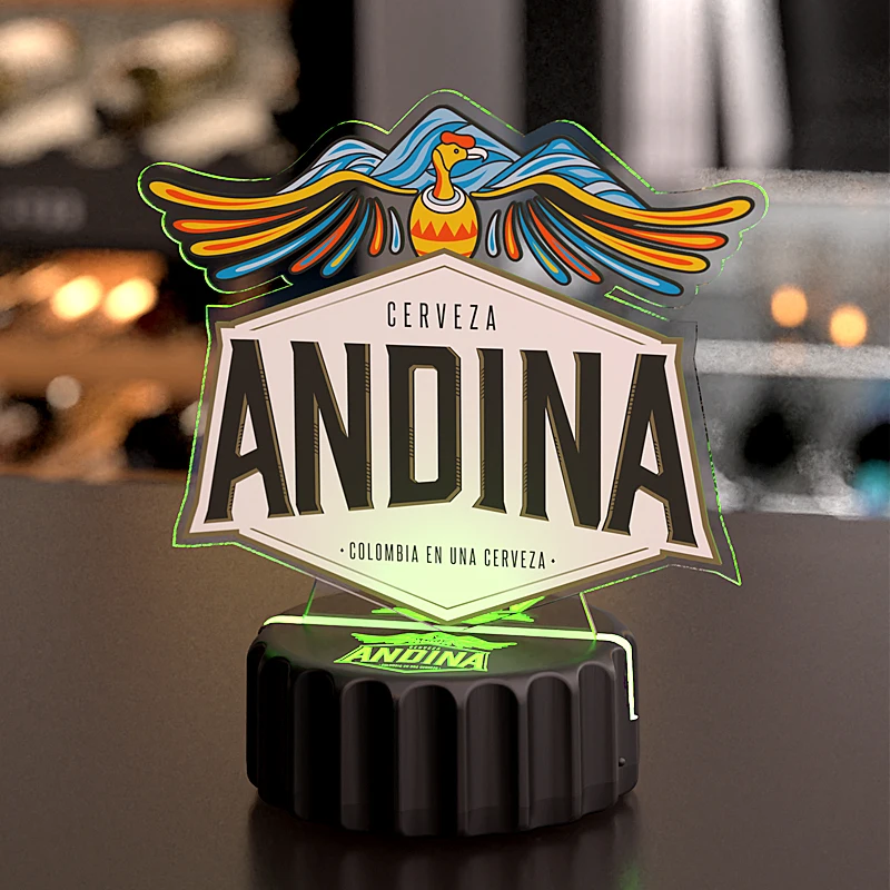 Лучшая пластиковая подсвечиваемая светодиодная подставка для меню напитков